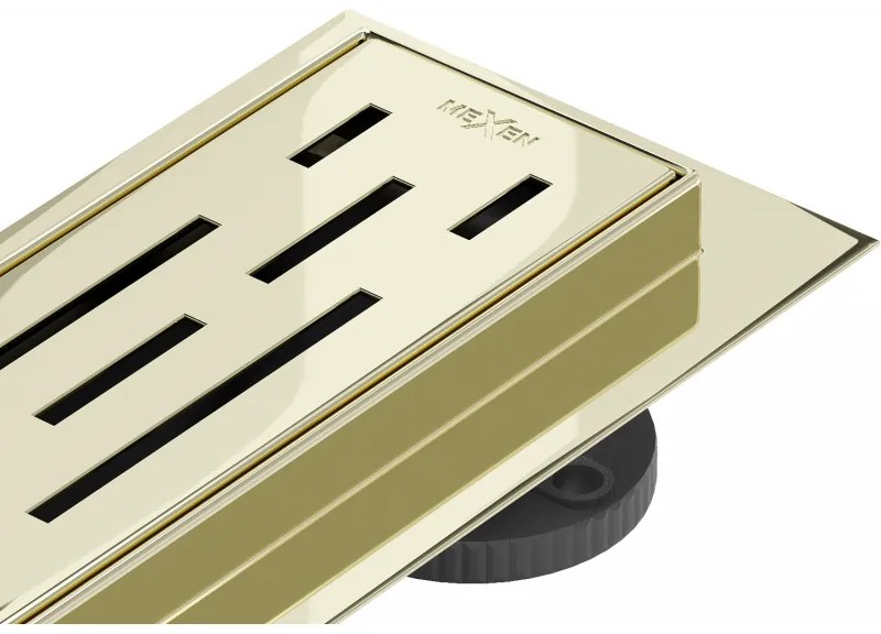 Mexen Flat M01 nerezový sprchový žľab 90 cm, zlatá, 1520090-15