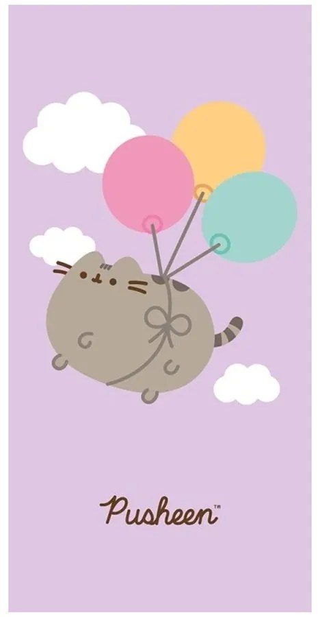 Bavlnená osuška mačička Pusheen - motív Kurz lietania - 100% bavlna - 70 x 140 cm