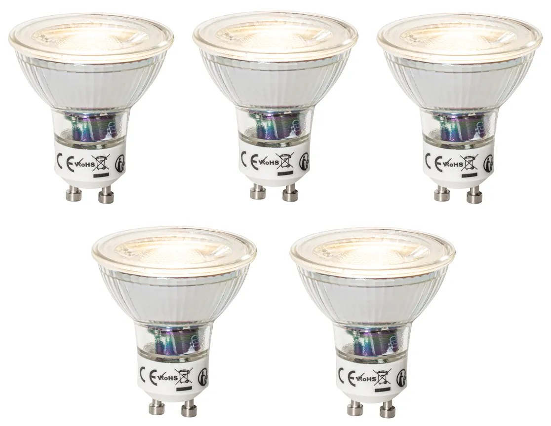 Sada 5 stmievateľných LED žiaroviek GU10 7W 600 lm 3000K