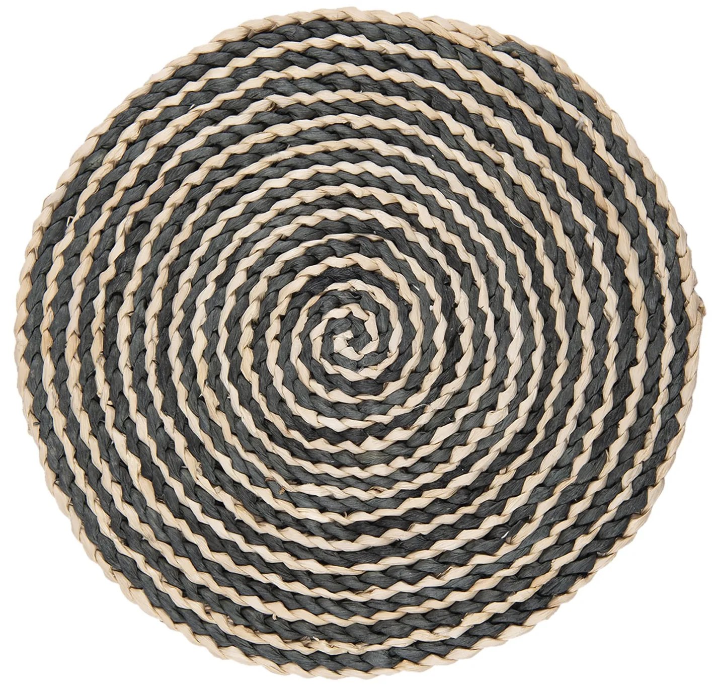 Béžovo čierne guľaté prestieranie - Ø 35 cm Béžovo čierne guľaté prestieranie - Ø 35 cm