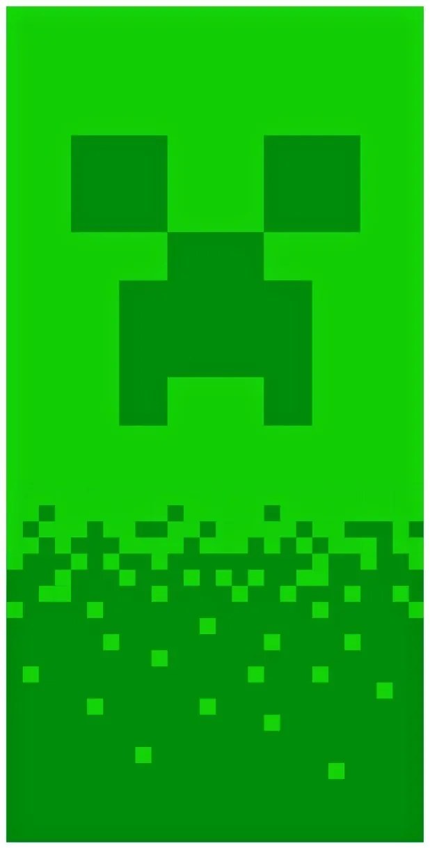 Plážová osuška Minecraft - Digital Creeper