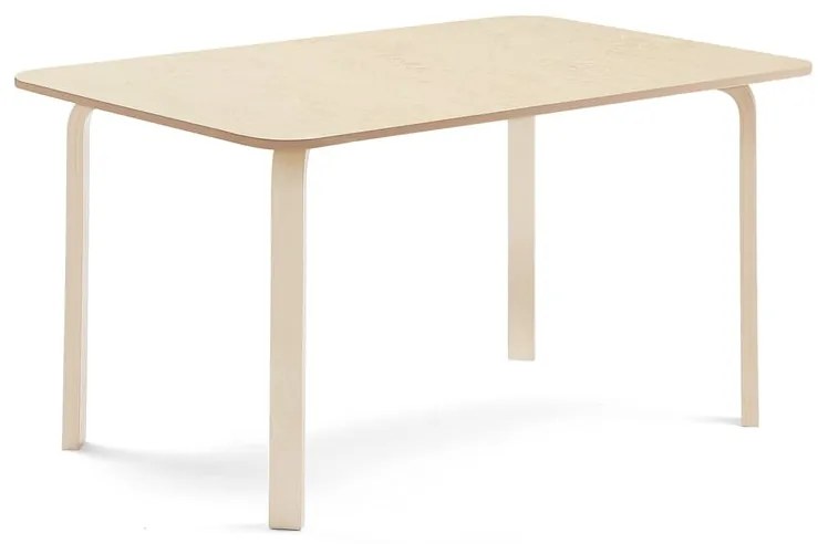 Stôl ELTON, 1800x800x710 mm, linoleum - béžová, breza