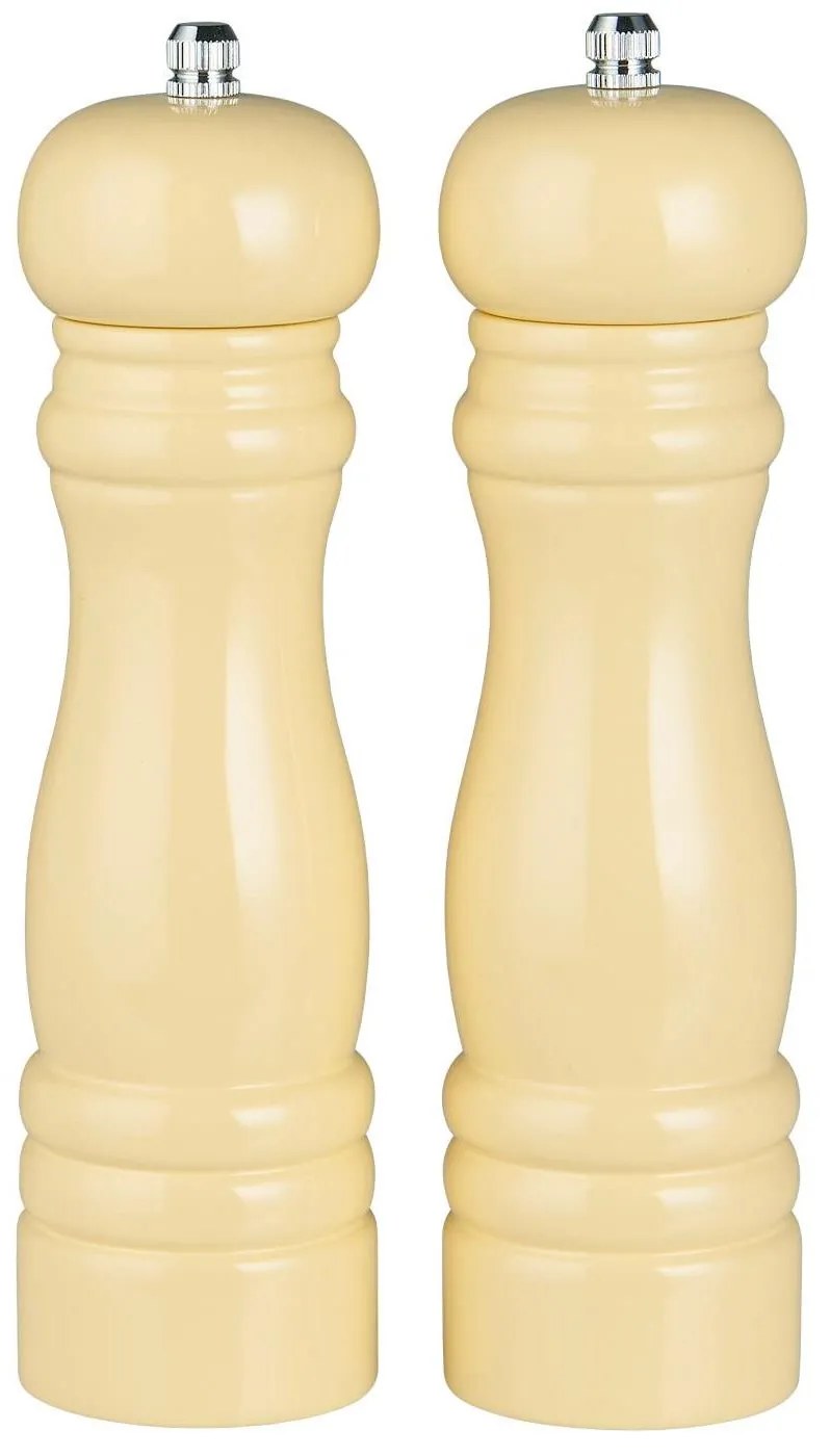 IB Laursen Súprava 2 drevených svetlo žltých mlynčekov na soľ a korenie LIGHT YELLOW