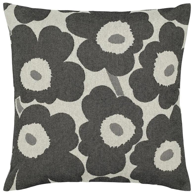 Obliečka na vankúš Pieni Unikko 47x47, sivo-biela