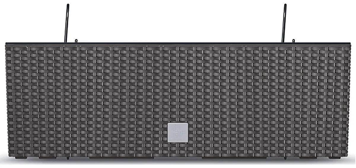 Plastový balkónový kvetináč DRC600W 58 cm - hnedá