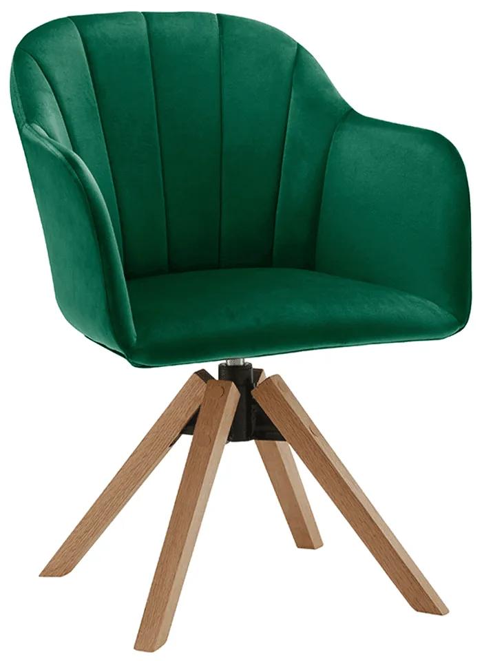 Kancelárské kreslo Daine (buk + smaragdová). Akcia -58%. Vlastná spoľahlivá doprava až k Vám domov. 1034255