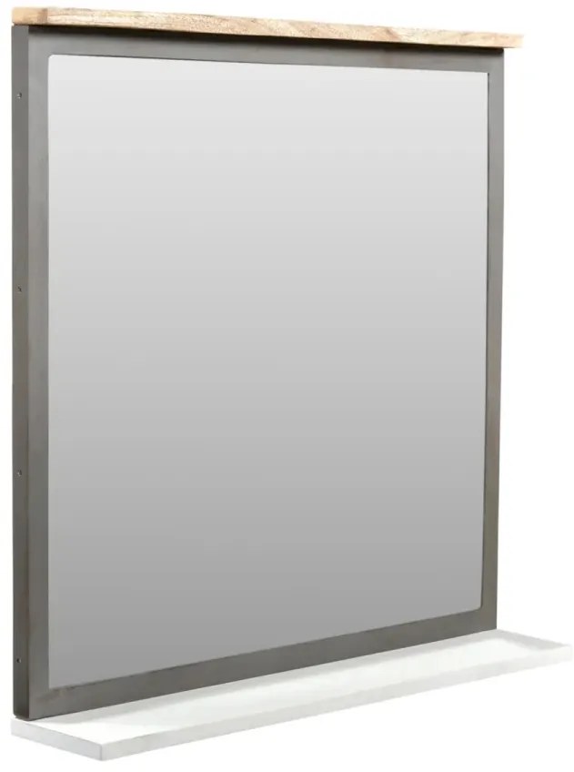 furniture-nabytek.cz - Masívne kúpeľňové zrkadlo Pinetown, lakované, viacfarebné – 71×13×67 cm