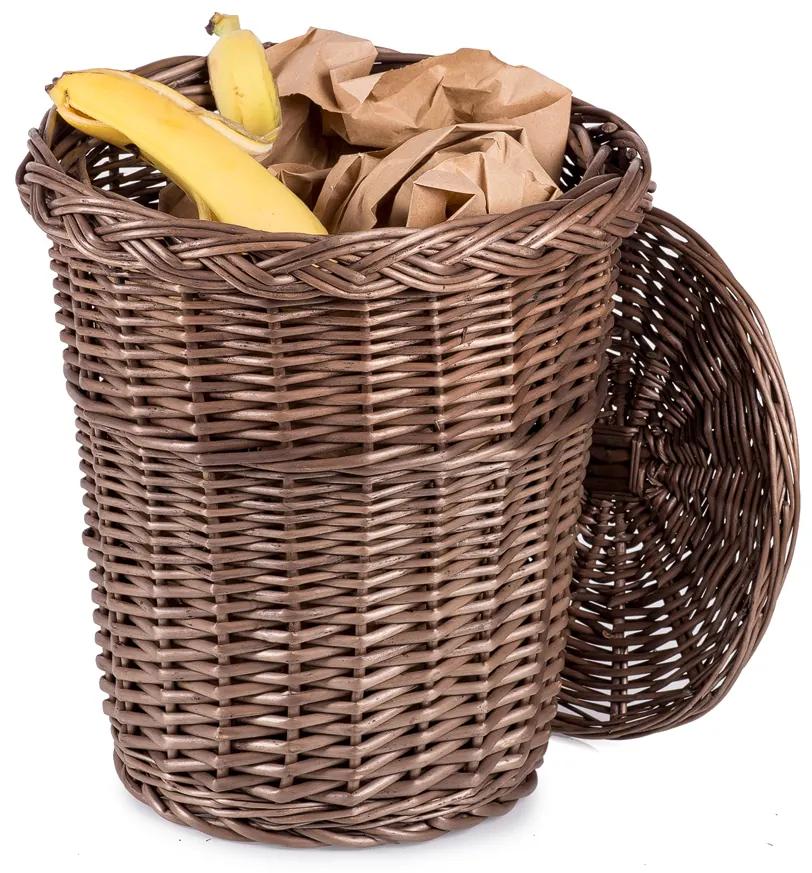 Odpadkový kôš prútený Provence Limpar V.priemer 30 x v. 33(cm)