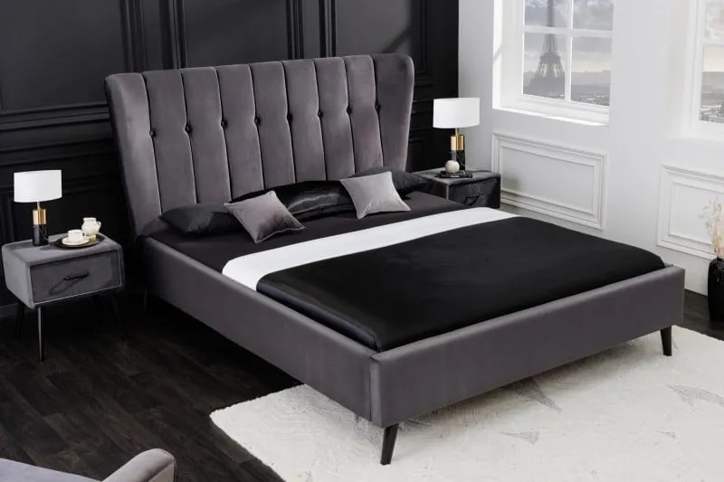 Posteľ Zeno roky 160x200cm tmavosivá Posteľ Zeno roky 160x200cm tmavosivá