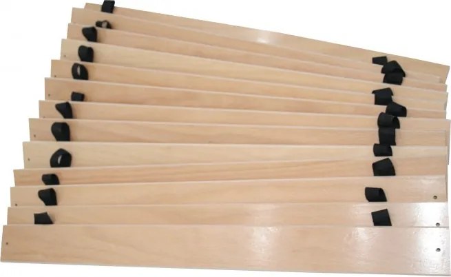 ECOMATRACE LAMELOVÝ ROLOVANÝ ROŠT S 16 LATAMI NA TEXTILNOM PÁSE Rozmery 90x200