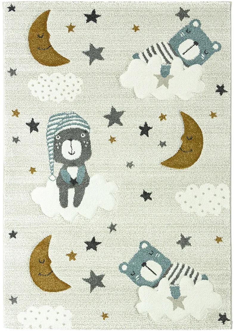 Koberce Breno Kusový koberec VEGAS KIDS 03/WKE, béžová, viacfarebná,120 x 170 cm