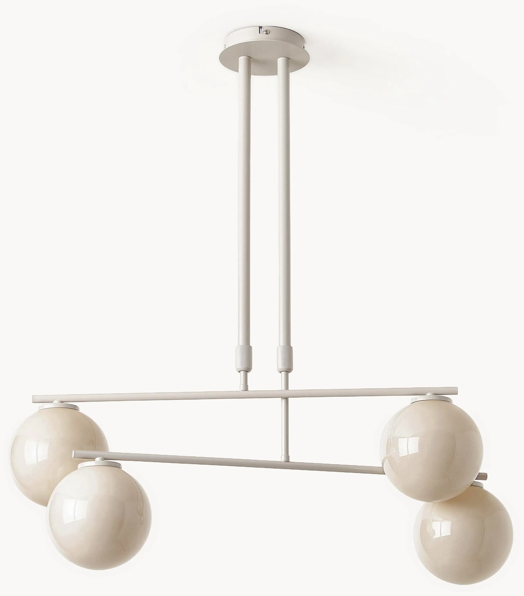 Závesné svietidlo z opálového skla Atlanta