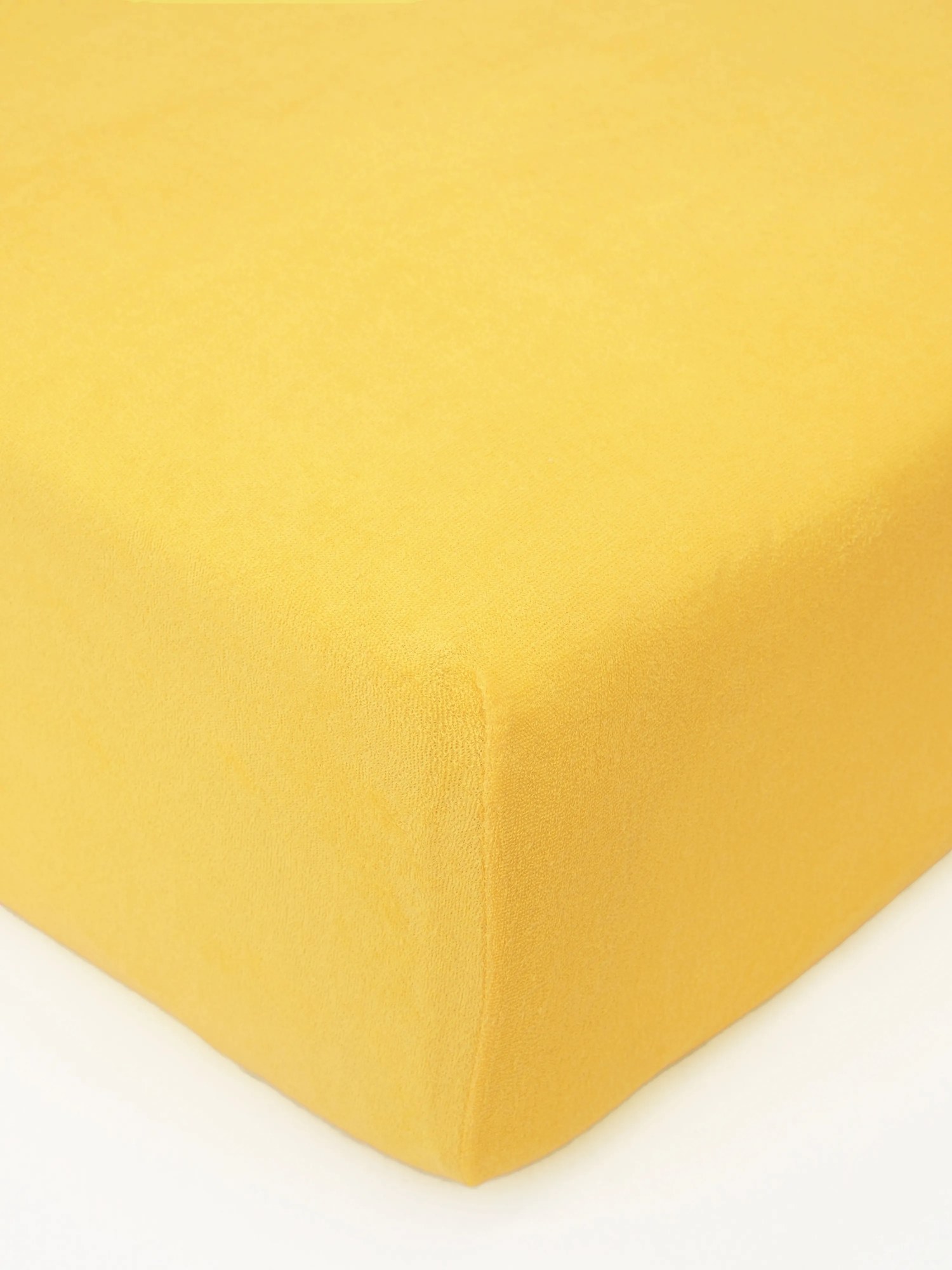 Froté plachta 200 × 200 cm - horčicová