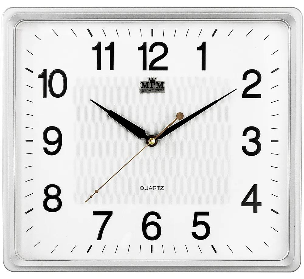 Nástenné hodiny MPM, 2929.0000.SW - biela, 36cm