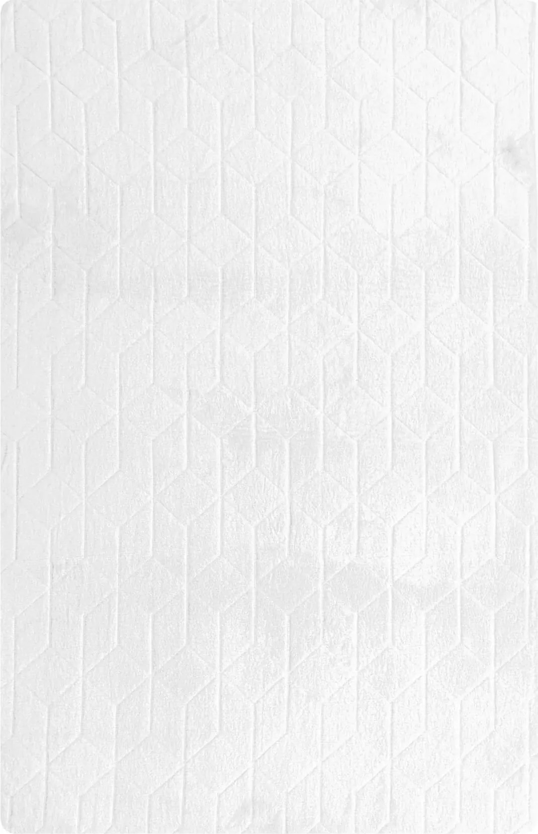 TZ Biely obdĺžnikový koberec 3D Rabbit Rozmer: 140x200 cm