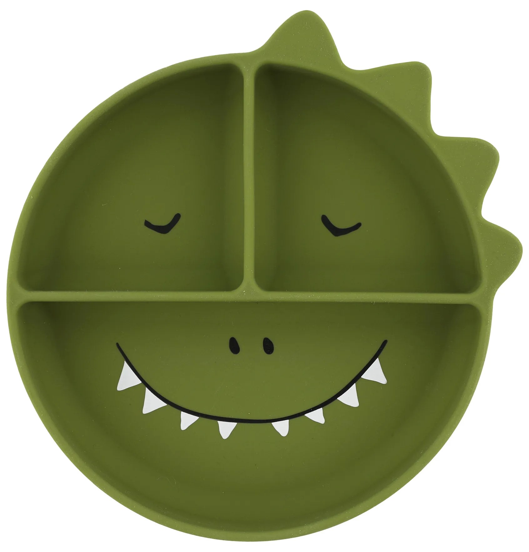 Detský silikónový tanier s prísavkou Mr. Dino