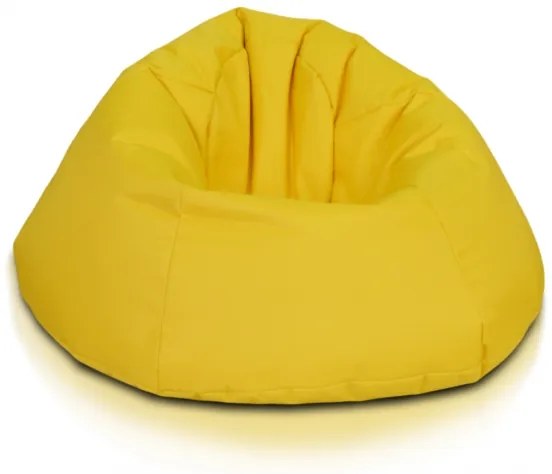 INTERMEDIC SK - Sedací vak Relax 110x70 cm | kreslo na oddych z ekokože alebo polyesteru, 300 l Farba: E18 - Žltá - slnko (Ekokoža)