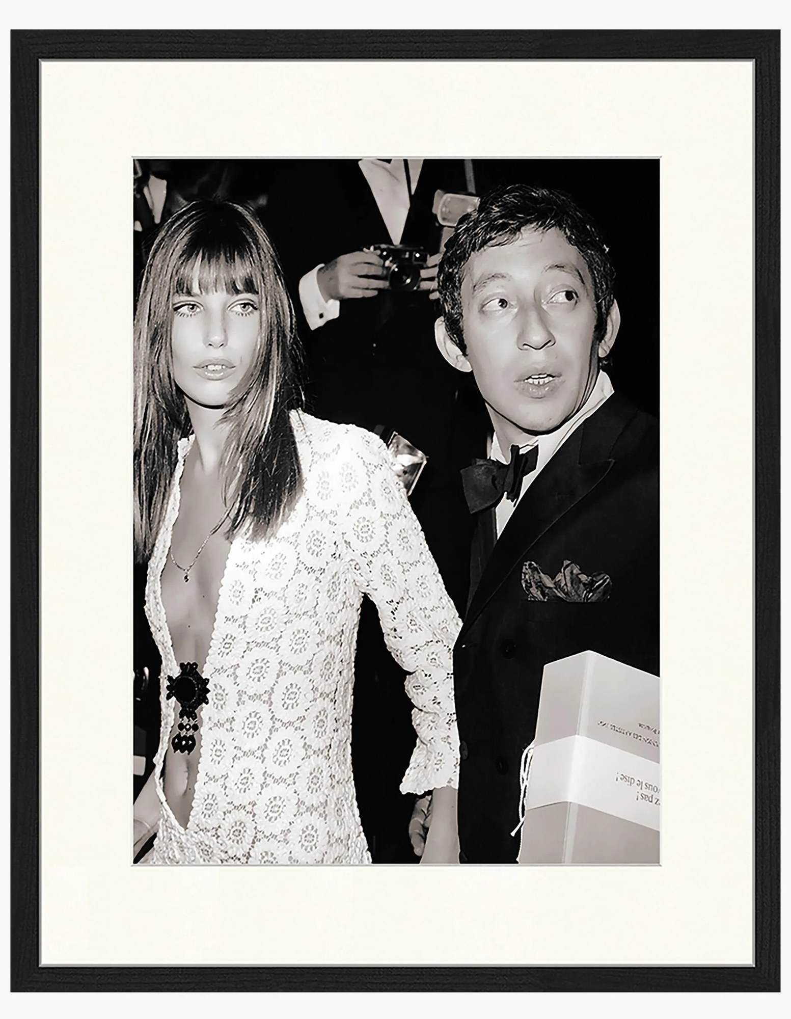 Zarámovaná fotografia Serge Gainsbourg & Jane Birkin