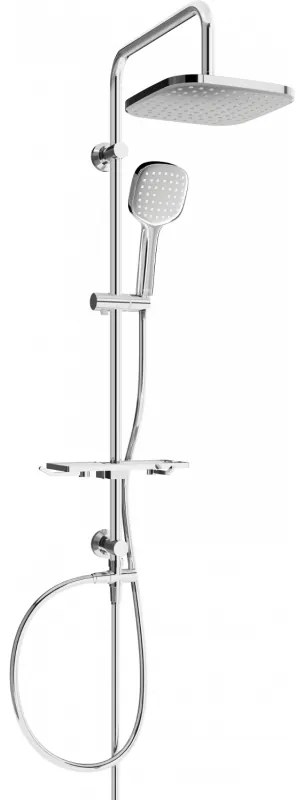 Mexen sprchový set T33 s hornou hlavicou štvorcovou, chrómová, 798333393-00