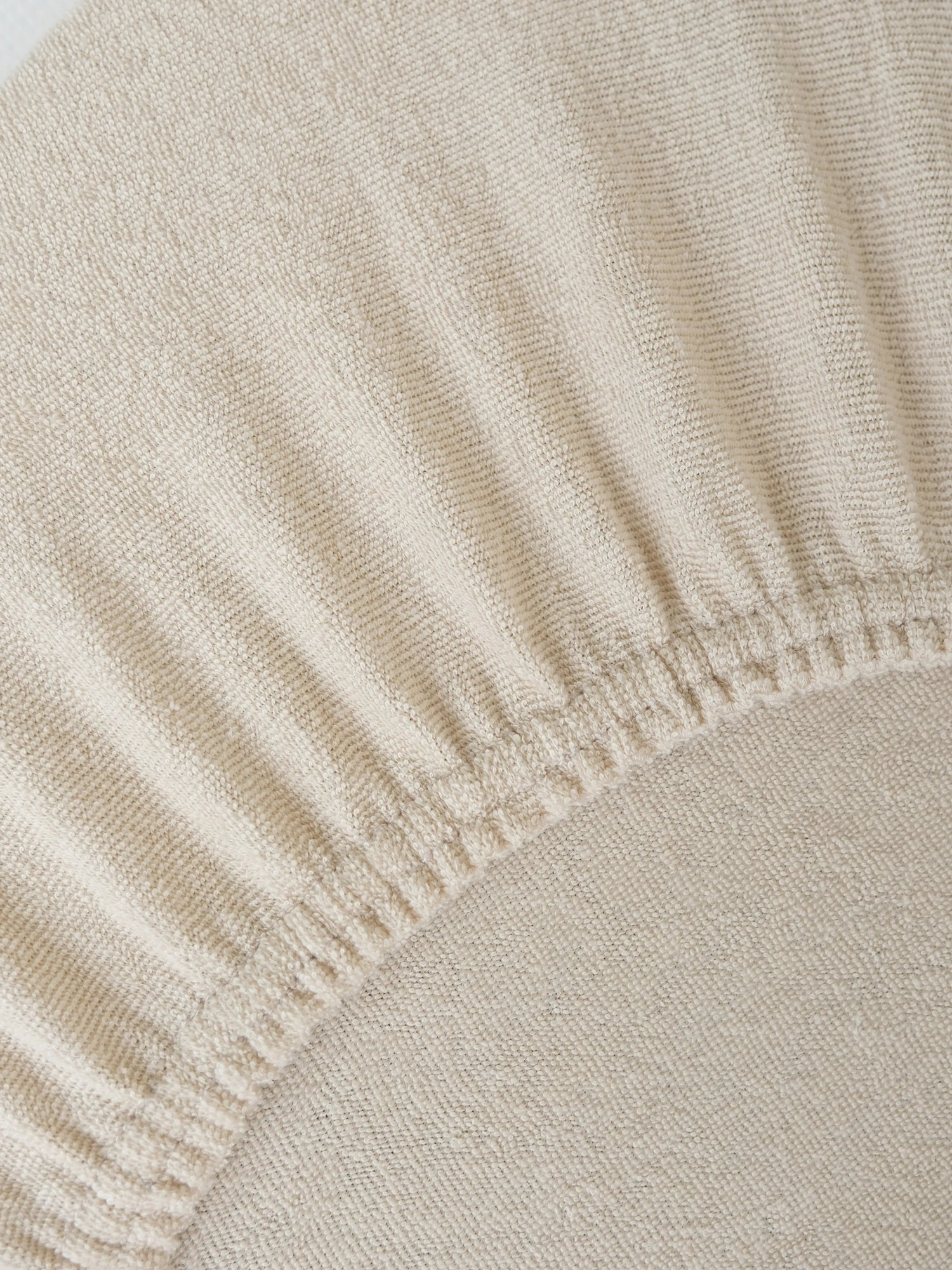 Froté plachta do postieľky 60 × 120 cm - prírodná