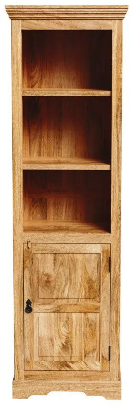 Knižnica Guru 60x200x45 z mangového dreva Mango natural Knižnica Guru 60x200x45 z mangového dreva Mango natural