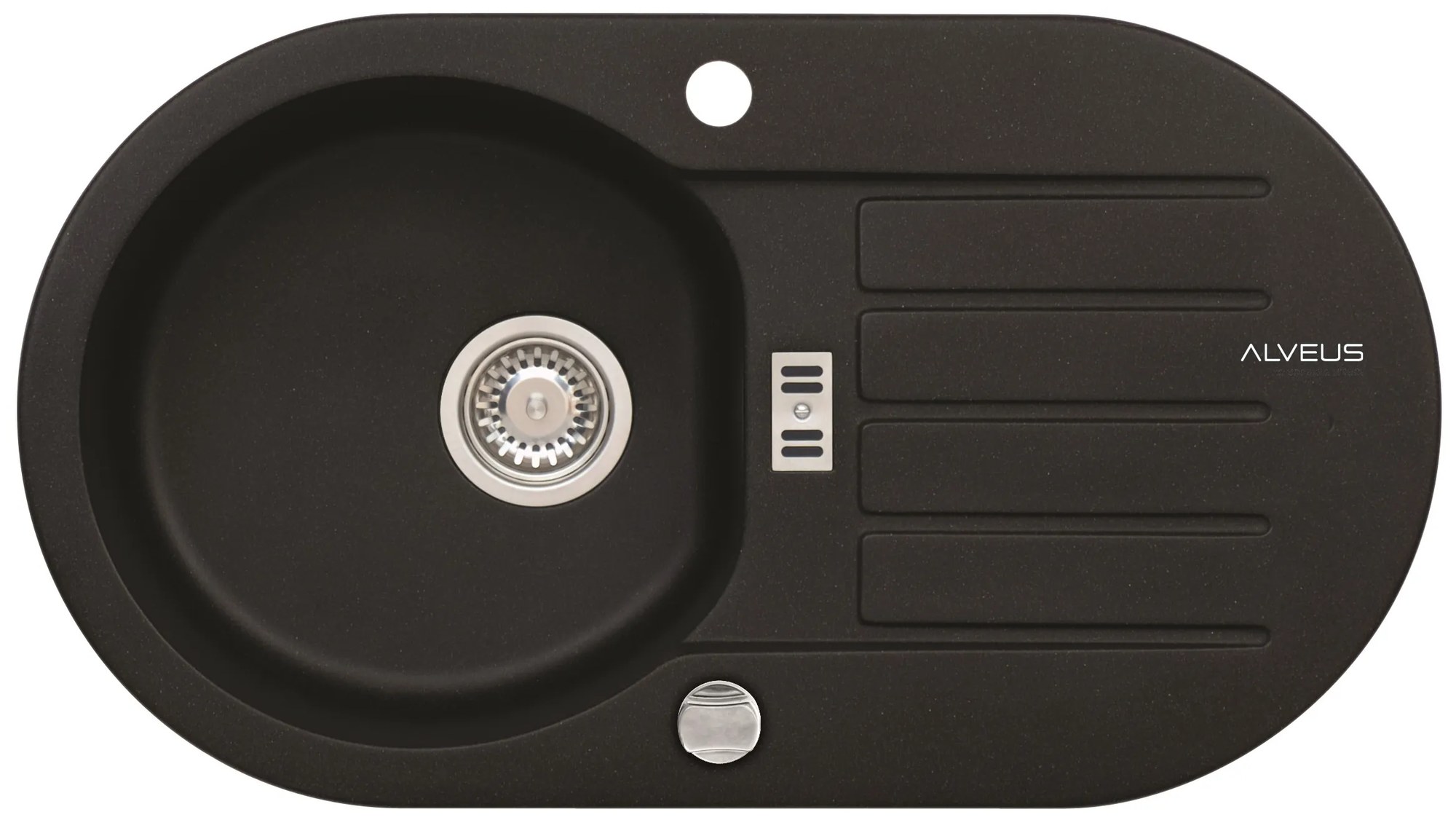 ALVEUS CZ NIAGARA 40 G-91 černá (780x435mm)+ pop- up sifon