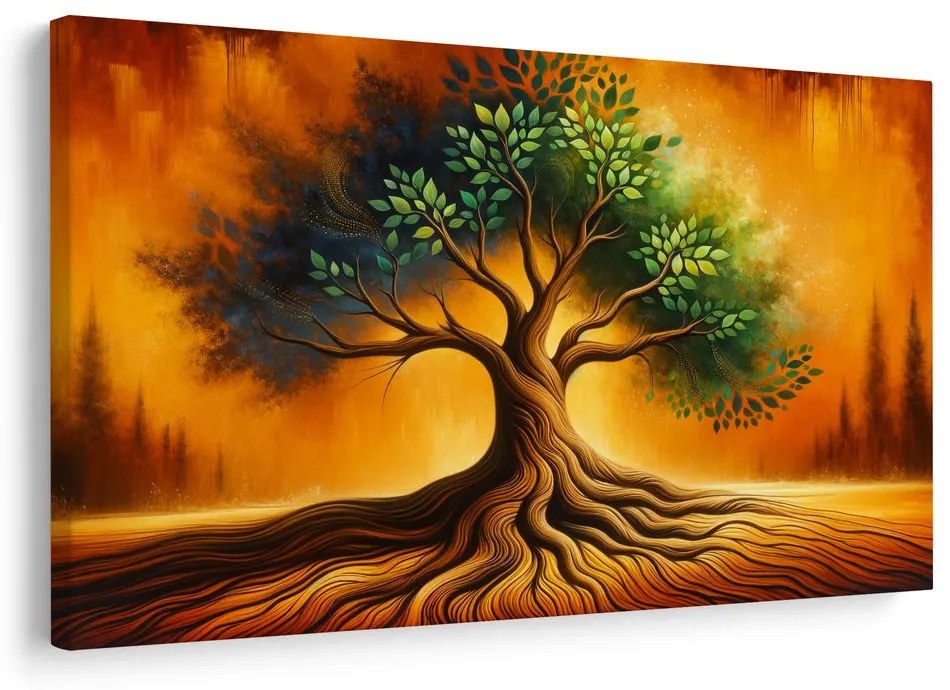 Obraz strom života v žiare