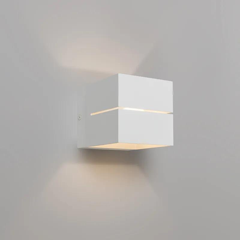 Moderná nástenná lampa biela 9,7 cm - Transfer Groove