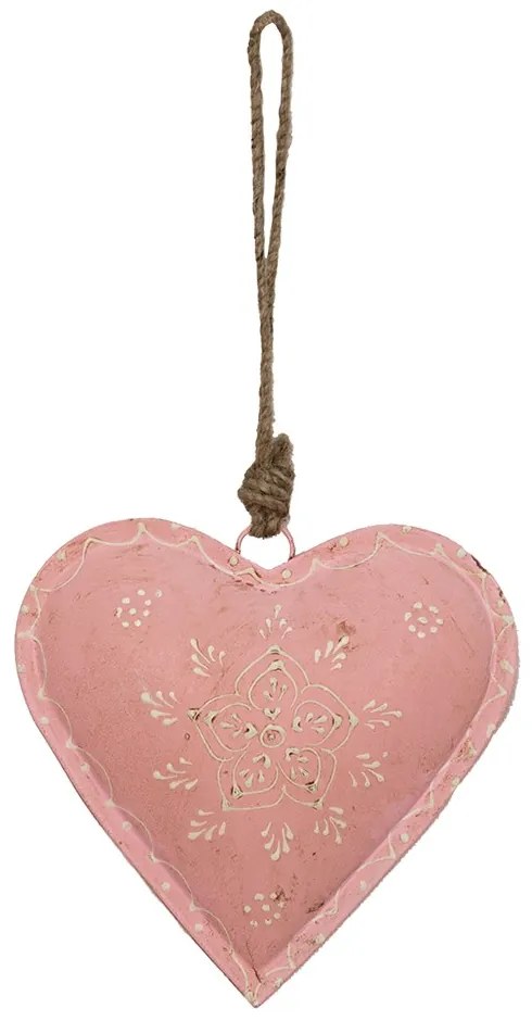 Závesné kovové srdce so zdovením Heartic - 14*4*14 cm