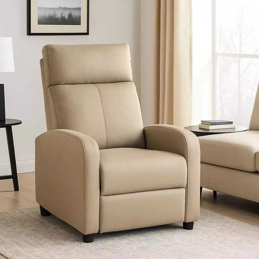 LuxuryForm DESIGN Televízne kreslo RUFO s polohovaním - béžové