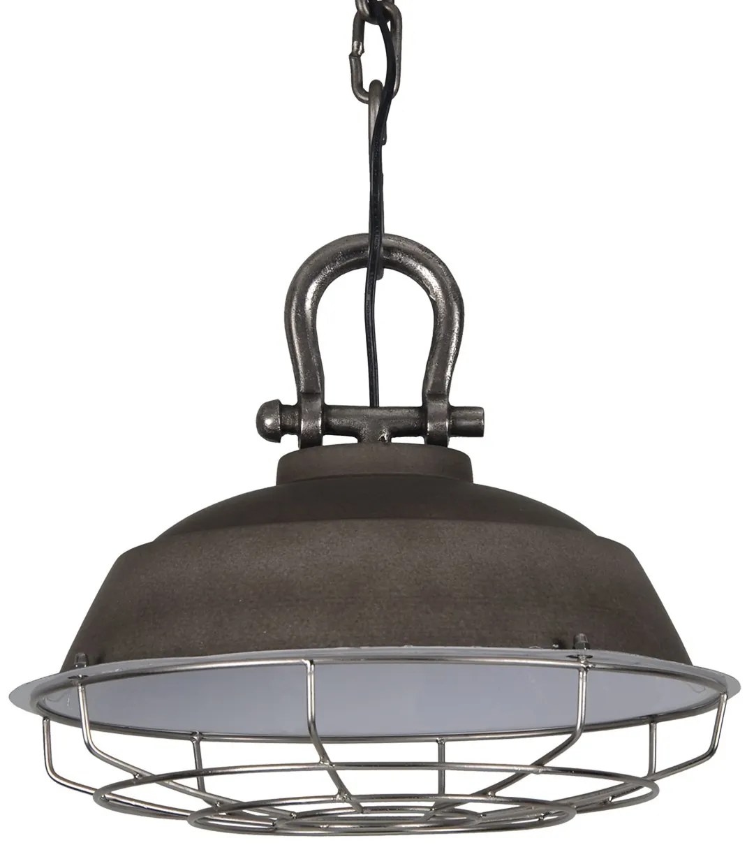 Cementové závesné kovové svetlo Milan - Ø 36*30 cm