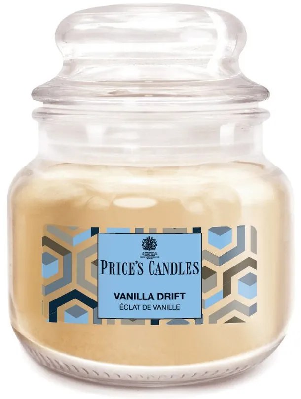 Price´s Price's MINI vonná svíčka ve skle Vanilla Drift - hoření 30h