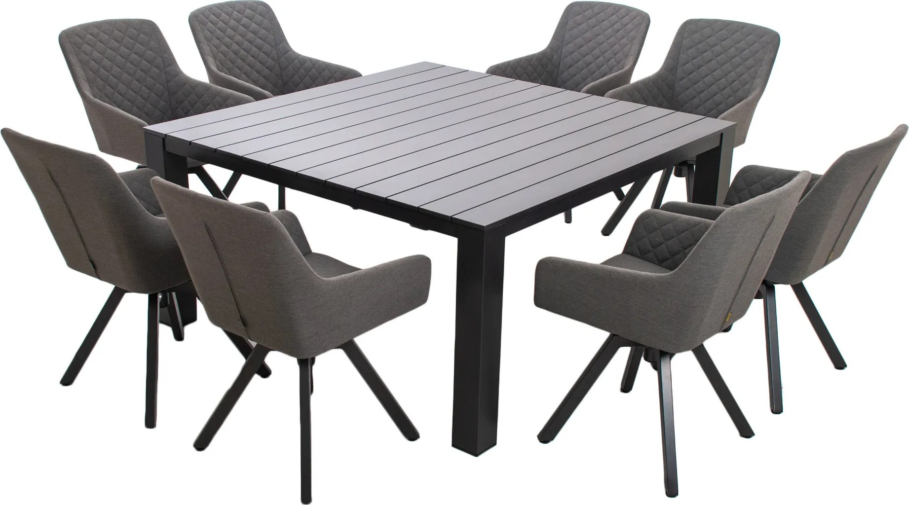 Doppler PRATO PARIS sivá, otočné kreslá, 8+1