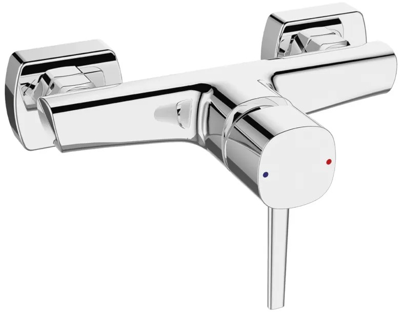 Laveo Pola, nástenná sprchová batéria, chrómová, LAV-BAP_040D