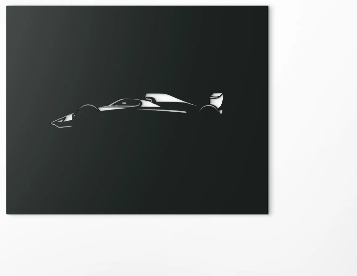 drevko Drevený obraz na stenu Formula Rozmer obrazu: 32,5 x 40,5 cm, Farba dekorácie: Čierna